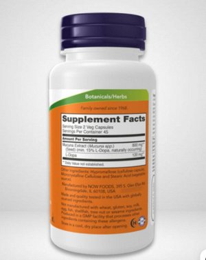 Dopa Mucuna, 90 капсул. Новый