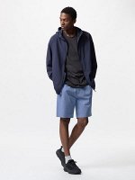 UNIQLO Stretch Easy Shorts – комфортные шорты из твила с эластичным поясом -  62 BLUE