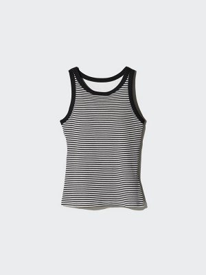 UNIQLO Rib Bra Top American Sleeve – бра-топ из рибаны с американской проймой - 18 WINE