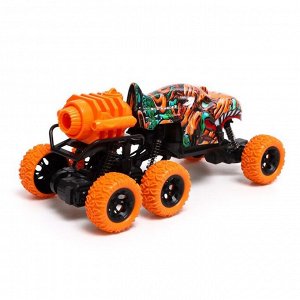 УЦЕНКА Джип радиоуправляемый MONSTER, 1:16, эффект дыма, световые эффекты, работает от аккумулятора, цвета МИКС