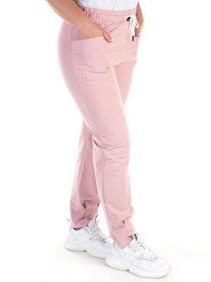 QB-83 PINK Брюки спортивные женские (95% хлопок, 5% стрейч) P&S