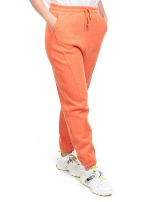 09 ORANGE Брюки спортивные женские на флисе (100% хлопок) 7986