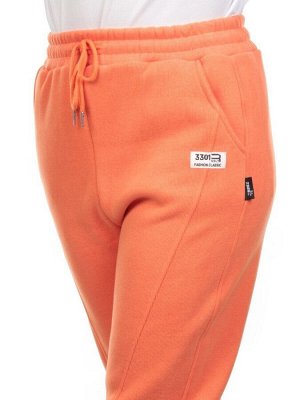 09 ORANGE Брюки спортивные женские на флисе (100% хлопок) 7986