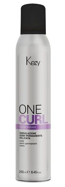 Kezy One Curl mild semi-permanent wave Полустойкая щадящая завивка "ONE CURL", 250 мл.