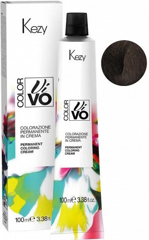 6.51 Kezy Color Vivo Перманентная крем-краска 100мл Темный блондин грецкий орех