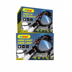 NEW ! Яркий и мощный налобный светодиодный аккумуляторный фонарь HeadLamp Long 009