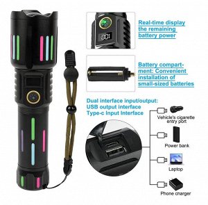 Портативный аккумуляторный светодиодный фонарь Andowl L550 3200mAh