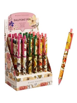 Ручка шариковая BrunoVisconti ArtClick.Flora.Bloom flowers, 0.5мм, стерж/син МИКС