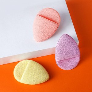 Спонж для умывания, пилинга,  с карманом, цвет в ассортименте, 1 шт.