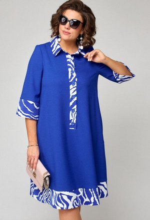 Платье EVA GRANT 7322 василёк