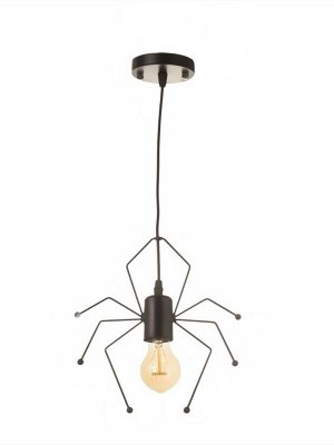 Светильник Spider 1х40Вт Е27 черный 20х20х8см