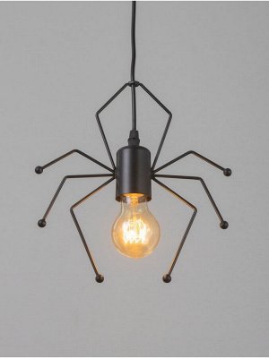 Светильник Spider 1х40Вт Е27 черный 20х20х8см