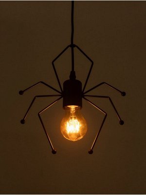 Светильник Spider 1х40Вт Е27 черный 20х20х8см