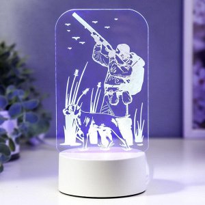 Светильник 3D RISALUX «Охотник», LED-ночник, RGB, от сети, 9.5x10x19.5 см