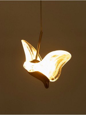 Светильник "Птичка" LED 5Вт 3000К золото 15х13х12,5-162,5 см