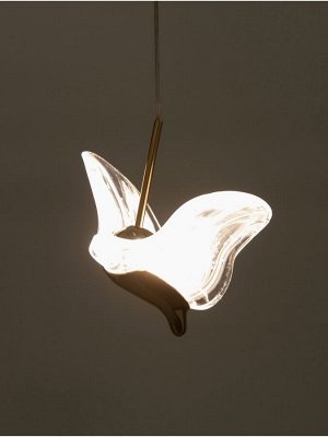 Светильник "Птичка" LED 5Вт 3000К золото 15х13х12,5-162,5 см