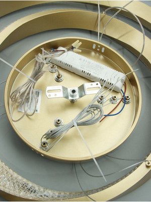 Люстра Ella 174Вт Led 3000-6000К медь Ø40+60+80х150см