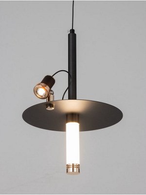 Светильник "Найт" 2х5Вт LED 4000К черный/золото 24х24х38(+150)см