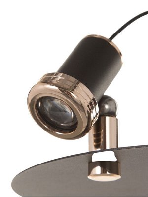 Светильник "Найт" 2х5Вт LED 4000К черный/золото 24х24х38(+150)см