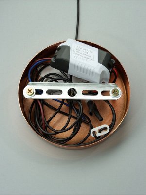 Светильник "Шанти" LED 18Вт 3000К латунь 15х18х74-274 см