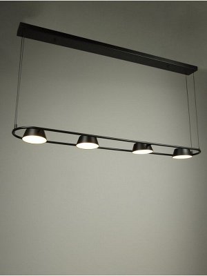 Люстра "Лонди" LED 30Вт 4000К черный 138х20х5,5-205 см