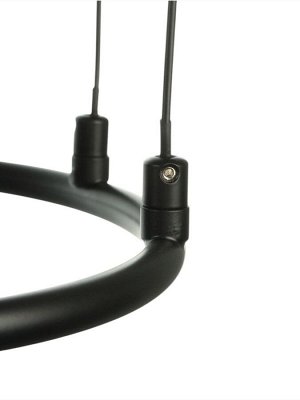 Люстра "Лонди" LED 30Вт 4000К черный 138х20х5,5-205 см
