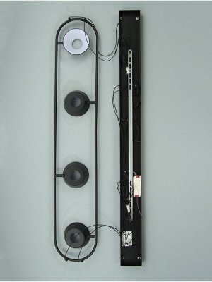 Люстра "Лонди" LED 30Вт 4000К черный 138х20х5,5-205 см