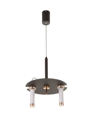 Светильник "Найт" 2х7Вт LED 4000К черный/золото 24х24х38(+150)см