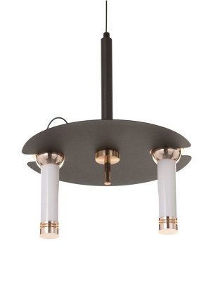 Светильник "Найт" 2х7Вт LED 4000К черный/золото 24х24х38(+150)см