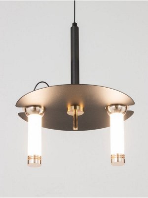 Светильник "Найт" 2х7Вт LED 4000К черный/золото 24х24х38(+150)см