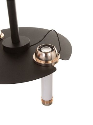 Светильник "Найт" 2х7Вт LED 4000К черный/золото 24х24х38(+150)см