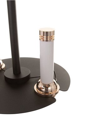 Светильник "Найт" 2х7Вт LED 4000К черный/золото 24х24х38(+150)см