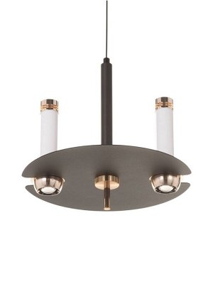 Светильник "Найт" 2х7Вт LED 4000К черный/золото 24х24х38(+150)см