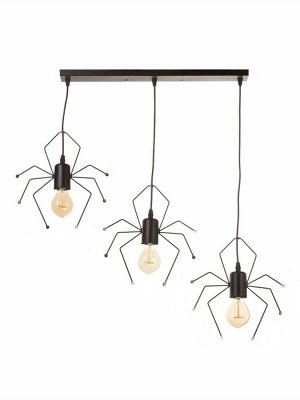 Светильник Spider 3х40Вт Е27 черный 52х18х8см