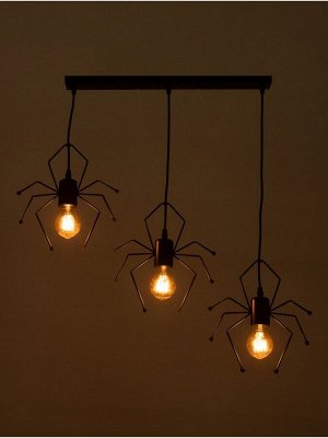 Светильник Spider 3х40Вт Е27 черный 52х18х8см