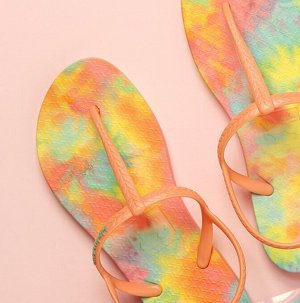 Hotmarzz женские сандалии с принтом, оранжевые