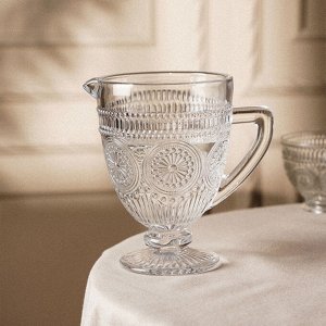 Кувшин для воды стеклянный SL Home «Ларго», 1,1 л, 14x20 см, цвет прозрачный