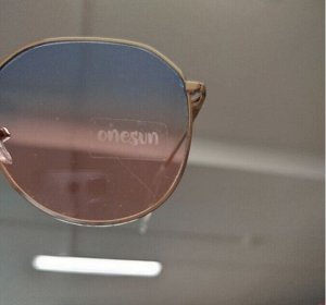 Очки солнцезащитные женские OneSun, uv 400, линза 4.5×5 см, дужка 13 см, ширина 13 см, двухцветные