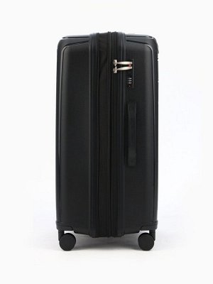 Чемодан на колёсах Bagvoyage средний 73 л (М), на молнии, с увеличением, кодовый замок, 4 колеса, чёрный