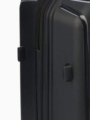 Чемодан на колёсах Bagvoyage средний 73 л (М), на молнии, с увеличением, кодовый замок, 4 колеса, чёрный