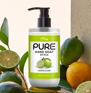 Жидкое мыло для рук с ароматом лимона и лайма Pigeon Pure Cica Hand soap Lemon & Lime  300мл, бут
