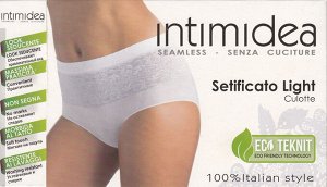 INTIMIDEA Culotte Setificato Light Трусы кулотты из мягкой микрофибры с антибактериальной ластовицей. Практичные, привлекательный внешний вид, устойчивы к стирке.(Bianco-Белый) пр. Италия