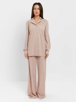 Костюм женский (рубашка, брюки, топ) KAFTAN Base, пудровый