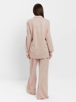 Костюм женский (рубашка, брюки, топ) KAFTAN Base, пудровый
