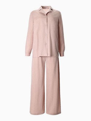 Костюм женский (рубашка, брюки, топ) KAFTAN Base, пудровый