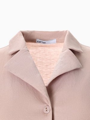 Костюм женский (рубашка, брюки, топ) KAFTAN Base, пудровый