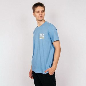 Футболка мужская, голубая
