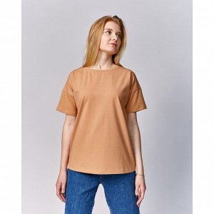 Футболка женская MINAKU OVERSIZE FIT: цвет рыжий