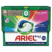 Капсулы для машинной стирки Ariel «Color», Всё в1 Pods, 14шт*19,5г