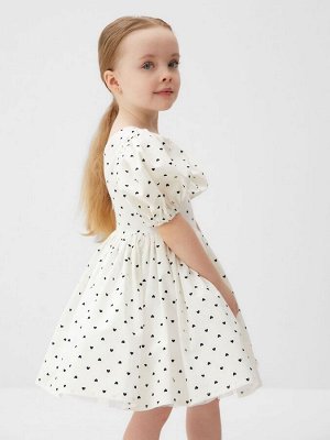 Платье нарядное детское MINAKU: PartyDress, цвет белый.